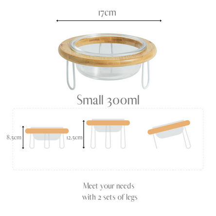 Round Wooden Tray With Legs