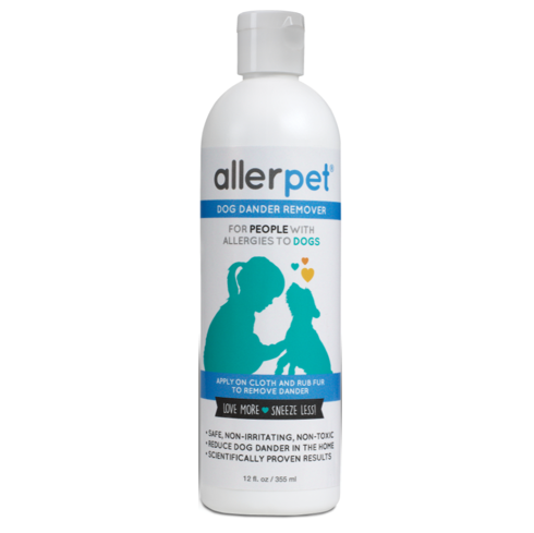 Dog shampoo store for allergic owners